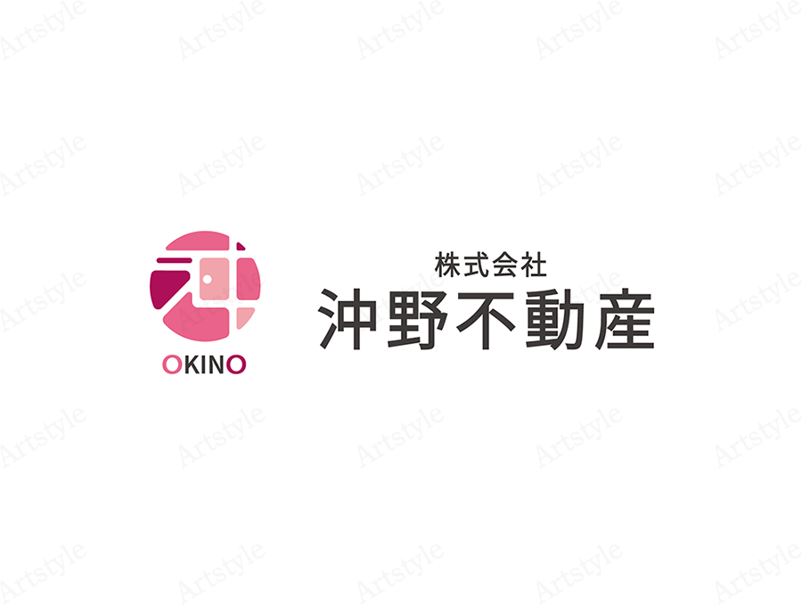 株式会社沖野不動産様のロゴデザインです。