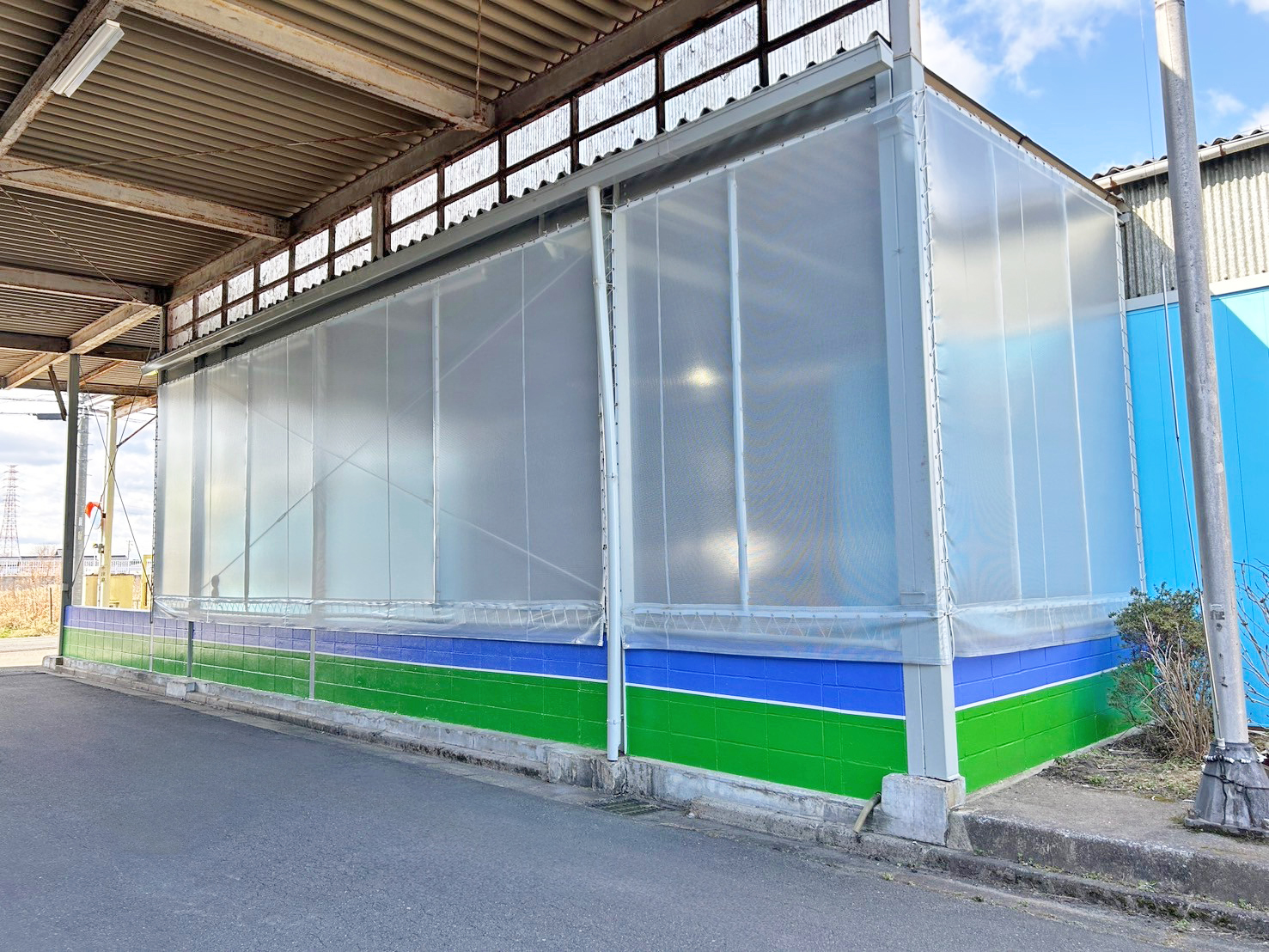 愛知県愛西市にある「株式会社 キベ」様の外壁塗装の施工写真です。