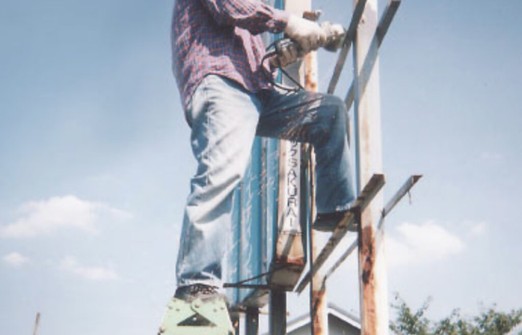 アート・スタイルのストーリー　父の看板作業風景
