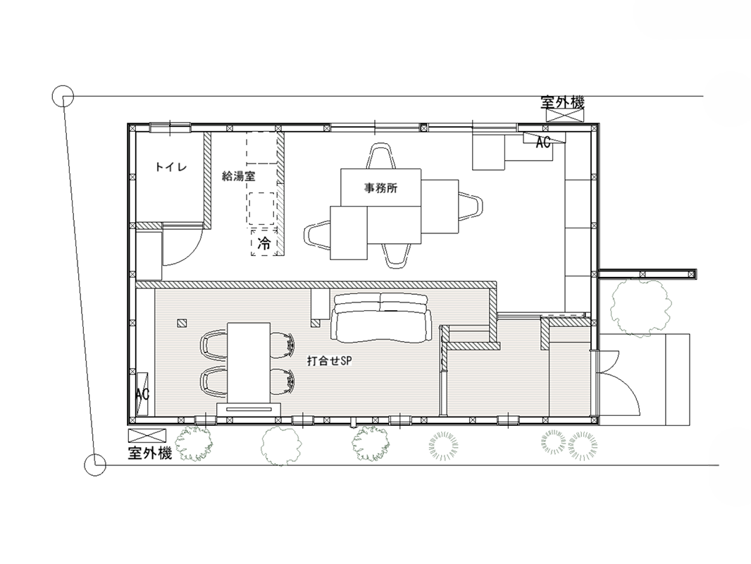 愛知県稲沢市にあるTetotte（丸武住建）様の店舗改装のデザイン設計をさせて頂きました。Before図面